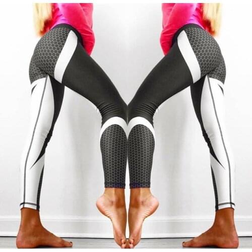 Women Professional Running Fitness Gym Sport Yoga Pants Push Up Leggings Tight Trouser Pencil Leggins Printed Woman Pants