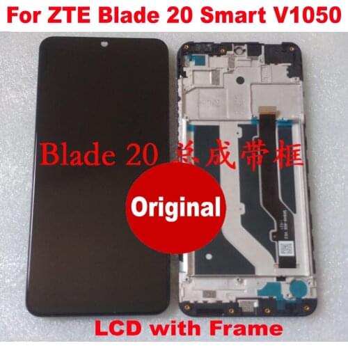 100% Original Working 1560x720 Glass Sensor For ZTE Blade 20 Smart V1050 LCD Display Touch Screen Digitizer Assembly with Frame