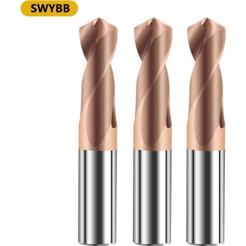 B&btools Bb2055 55°alloy Drill Nozzle 1-9mm Hardened Steel Perforated Tungsten Steel Coated Twist Drill, Total Length 150mm