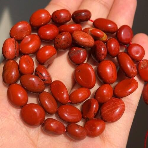 Natural Stone Red jaspers Beads 8-10mm Irregular Loose Spacer Beads For Jewelry Making Bulk Fashion Charms Bracelet Necklace
