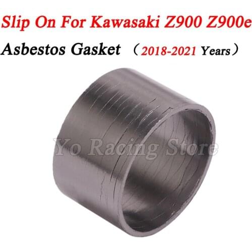 For Kawasaki Z900 Z900e 2018 - 2021 Motorcycle Exhaust Pipe Escape Crush Gasket Middle Tube Link Pipe Gasket Eliminator Enhanced