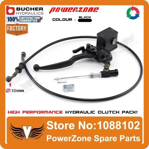 Modify Left Black Hydraulic Clutch System With Master Cylinder Pump + 1200mm Hose Pipe Super Moto Motorcycle Motorcross