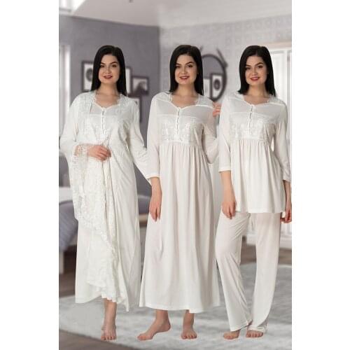 Four Womens Maternity Pajama Pants Set
