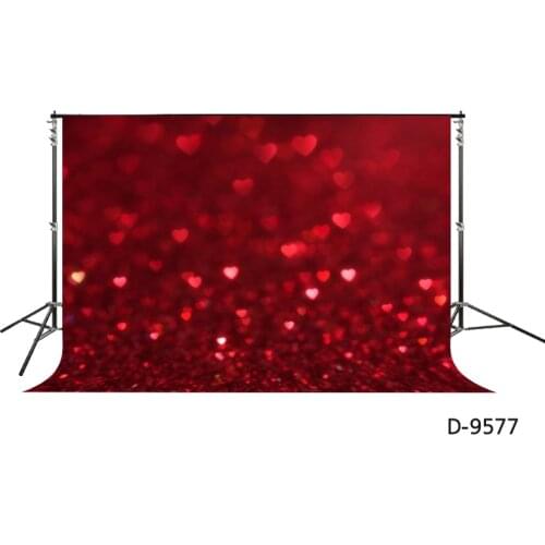 Red Heart Glitter Bokeh Backdrop Valentines Day Background Red 3d Hearts Flying Wallpaper YouTube video/Instagram/postmark Photo
