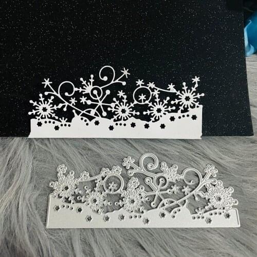 Lace border snowflake christmas Metal Cutting Dies DIY Scrapbook Paper Card Embossed Decorative Craft Die Cut handmade craft