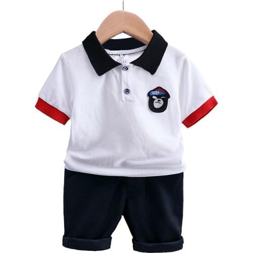 Boys Summer Tshirts Shorts Baby Shirts 2 Pieces Sets Toddler Tops Pants Suit Kids Clothing