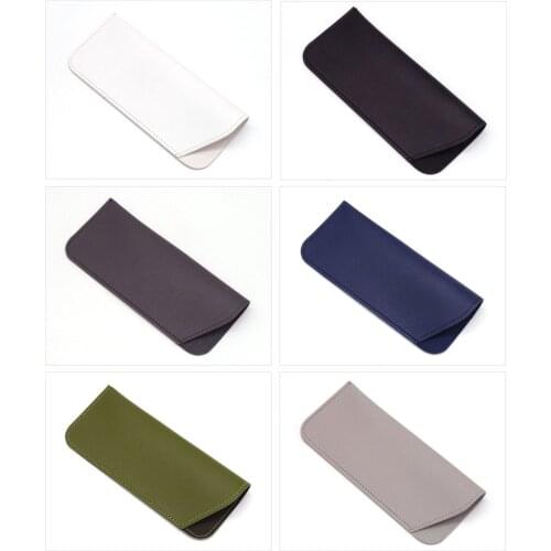 Unisex Fashion Leather Glasses Bag Protective Case Cover Women Men Portable Sunglasses Case Eyeglasses Box Eyewear Accessories