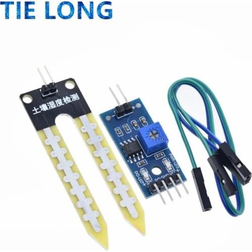 Soil Moisture Meter Detection Module Intelligent Electronic Soil DIY Sensor for Arduino Moisture Module Robot Suitable U7Q9