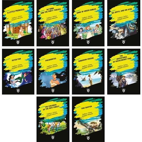 English Turkish Bakışımlı Stories 10'lu Set