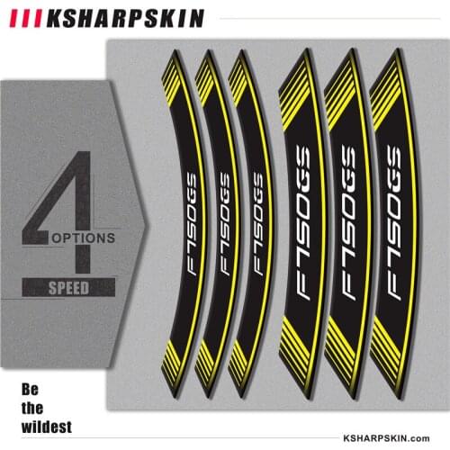 Motorcycle sticker stripe personality wheel stickers creative reflective decorative tires for BMW F750GS