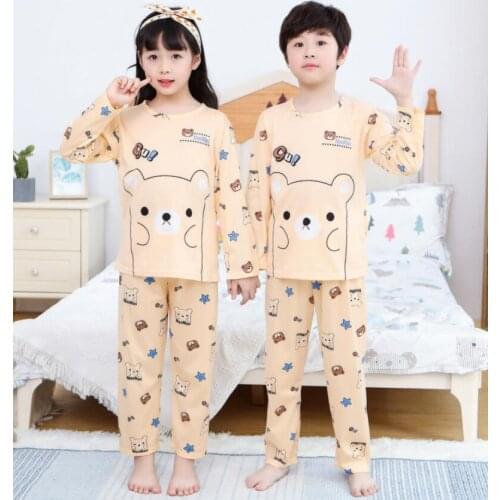 New Kids Boys Sleepwear Baby Girl Winter Cotton Sets Children Homewear Pajamas For Boy Pyjamas Kids Nightwear 2-14Y Teen Clothes