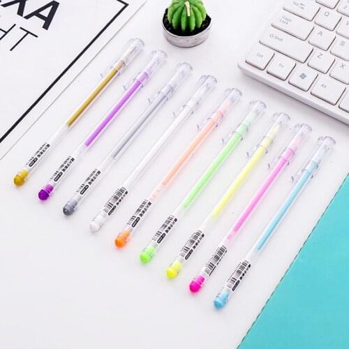 1 Pcs New Lovely Hand Account Pen 9 Color Doodling Pen Full Needle Pen Writing Fluently School Prize Gift Student Stationery