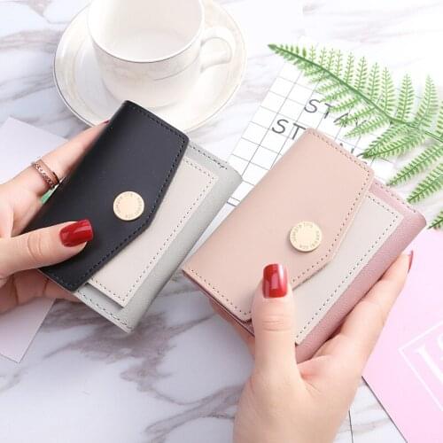 New Cute Anime PU Leather Mini Wallet Women Small Clutch Female Purse Coin Card Holder Small Bag