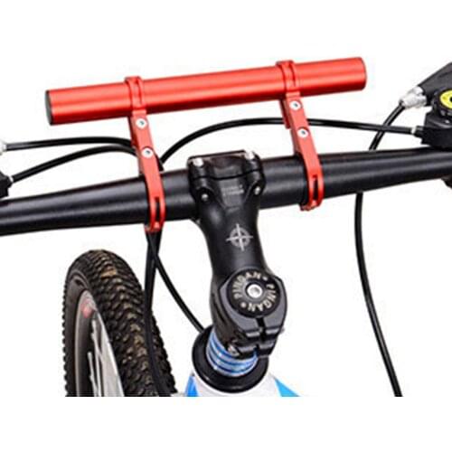 New multi-function Bicycle Light Holder Handlebar ExtenderCycling Bike Frame Double Extension Mount Holder Alloye Bracket