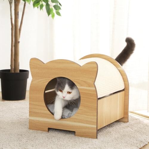 Cat Climbing Frame Cat Tree Bed Space Capsule Roped Cat Bridge House Cave Sisal Scratching Post Pet Furniture Cat House Tree
