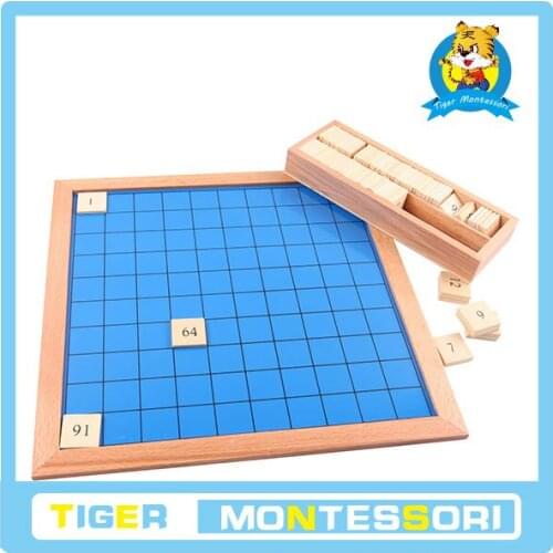 Hundred Board montessori materials toys Control Chart for Hundred Board Hundred Board Copy Masters