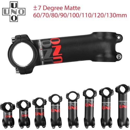 UNO Bike Stem Ultralight +-7 Degree MTB Bike Stem 31.8mm 60-130mm Aluminum Bicycle Stem Handlebar Stem Cycling Bike Accessories