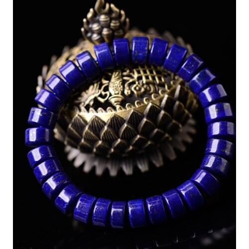 5A Top Grade Women/Men Natural Stone Abacus Lapis Lazuli Bracelets Gems Stones