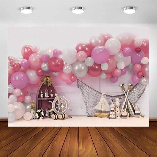 Yeele Ship Boat Navigation Newborn Baby Shower Birthday Photography Backdrops Photographic Background Photo Studio Photophone