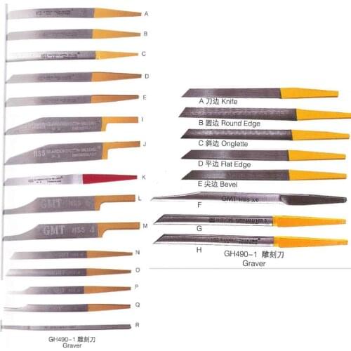 Jewellery Tools Graver Engraving Knife for Pneumatic Impact Engraver Cutting Machine