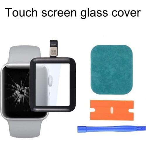 Precise Out Front LCD Glass Cover Replacement UV Glue Touch Screen Repair Kit for Apple-Watch 2/3/4/5/6 Series 38mm 42mm 40mm 44
