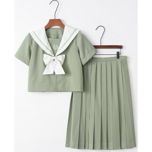 Woman School Uniforms Sexy Collage Student Sailor Party Cosplay Costume Japanese Short Sleeve JK Suit Girls Pleated Skirt