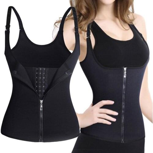 Women Underwear Chest Support Zipper Vest Waist Slimming Tummy Control Shapewear Bodysuit Slimming Underwear Product