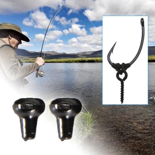 1 Set Hook Stops Beads Water Resistant Reusable Fishing Accessories Easy to Install Carp Rig Stops for Fishing Lover Hook Stops