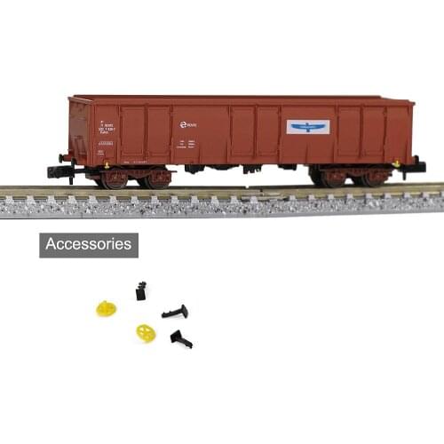 1pc/2pcs N Scale Brown RENFE Printed Open 1:160 High-side Gondola Car Railway Wagons Rolling Stock Freight Car C15013PZ
