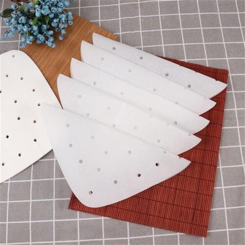 100 Sheets 7.5/8.5 Inches Air Fryer Liner Perforation Baking Parchment Oven Steamer Non-stick Steaming Paper