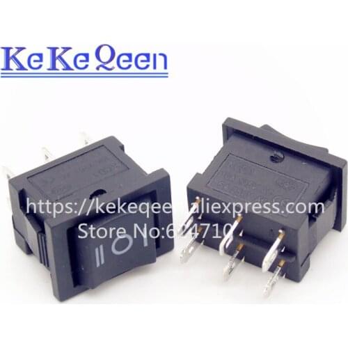 100pcs Ship Type Switch 15*21mm 6PIN ON/OFF/ON Boat Rocker Switch 6A/250V 10A/125V 15X21