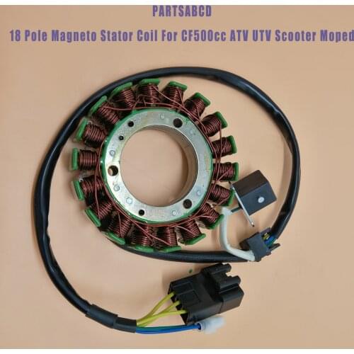 18 Pole Magneto Stator Coil 3+2Pins Fit For CF500 CF 500cc ATV UTV Scooter Moped