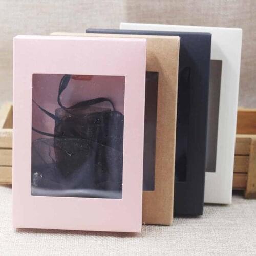 2018 new pink gift box 4.9X3.34X0. 6'' Hot PVC Window Box 1lot =20 pcs High Quality Mult Fuction Gift Box picture box