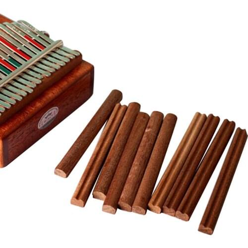 2pcs DIY 17 Keys Kalimba Thumb Piano Wooden Bridge Musical Instruments Kalimba Accessories Parts wood 112x10x8mm