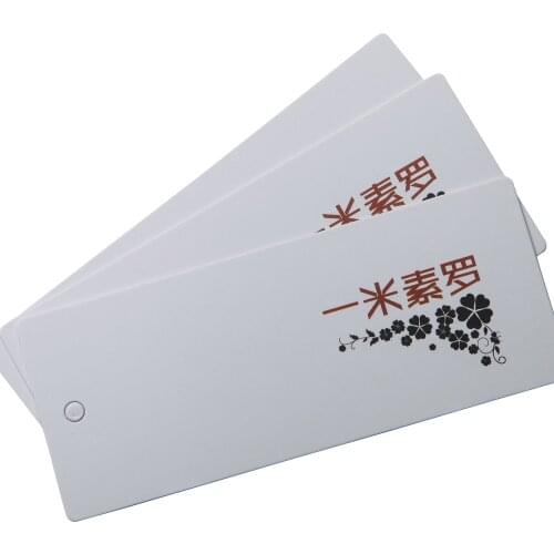 Custom White Cardboard Hang Tags Retro Gift Tag Table Number Cards Print Paper Labels For Key Tags Price Label Wedding Paper Tag