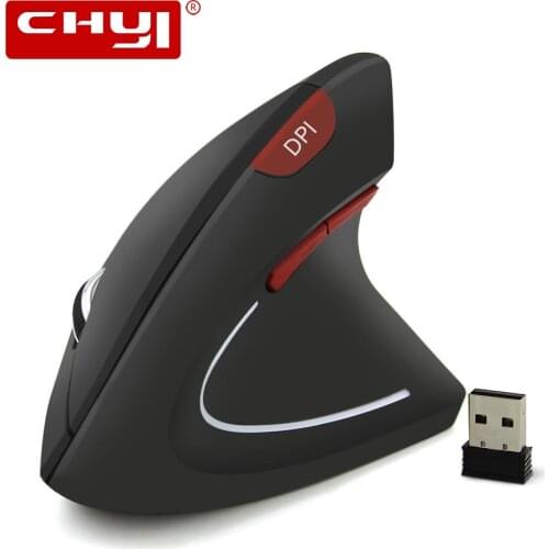 CHYI 2.4G Wireless Mouse Ergonomic Vertical Gaming Mice 800/1200/1600DPI With Mouse Pad For Computer Laptop