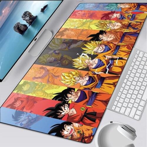 Anime Goku Large Laptop Mouse Pad carpet Computer Pc Keyboard Gaming Mousepad Gamer Play Csgo manga game desk mat gift