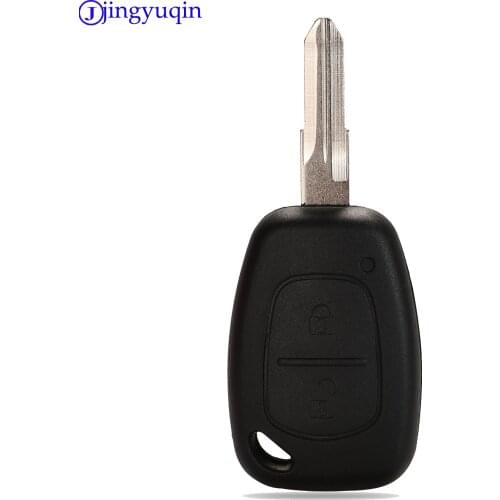 Jingyuqin 10ps Remote Key Case Cover For Opel Vivaro Movano For Renault Traffic Kangoo For Nissan 2 Button Uncut VAC102 Blade
