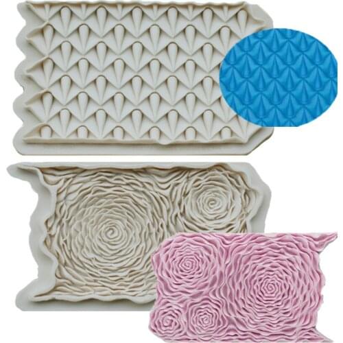 Flower Rose Pattern/border Silicone Mold Cake Decorating Tools Baking Tools for Fondant Cakes Wedding Tools Fondant Molds