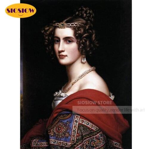 SIOSIOW 5d Diy Diamond Painting Woman Rhinestone Full Square Diamond Embroidery Crystal Mosaic Portrait Women Handmade Hobby Art