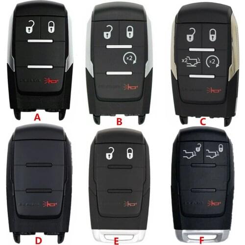 KEYECU Replacement Smart Proximity Remote Key Fob 433MHz 4A CHIP for Dodge 2019-2021 RAM 2500 3500 4500 5500 Pickup FCC: GQ4-76T