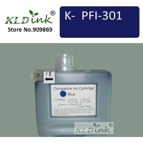 KLDINK - PFI-301B Blue Ink Cartridge ( PFI-301 1494B001 Ink)
