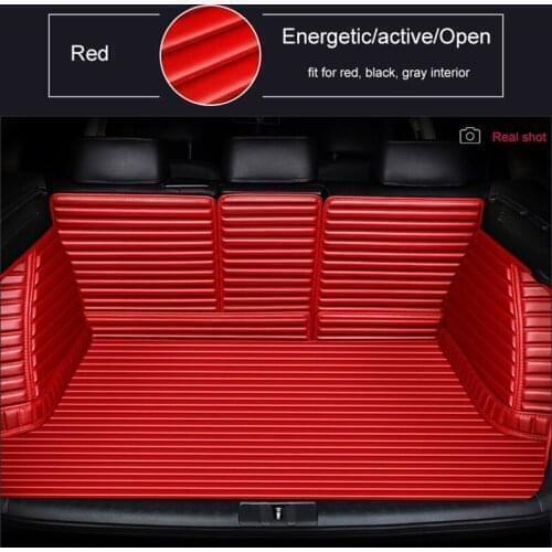 WLMWL Custom leather car trunk mat for Luxgen all models Luxgen 7 5 U5 SUV auto styling car cargo liner Car-Styling