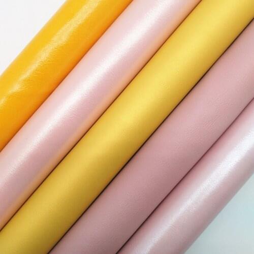Amonglitter Smooth Soft Leather Fabric Sheets, Synthetic Leather Fabric Sheets for DIY Bows Bags 21x29cm A4 size MB008