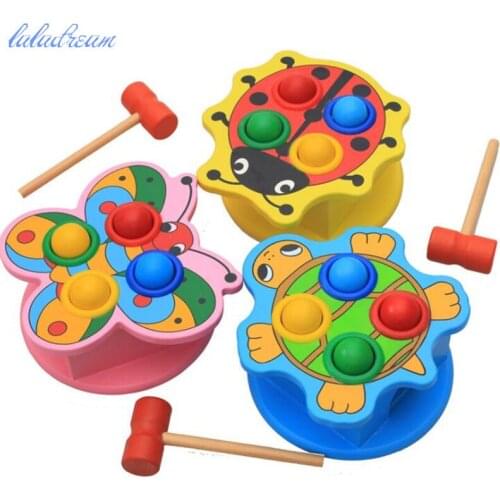 Montessori materials animal style Knock toy montessori sensorial Kids Children Early Learning Educational Toys
