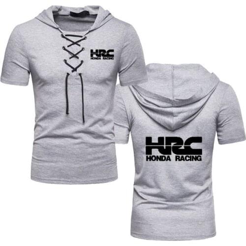 2021 Summer new Fashion casual Harajuku Men short sleeve HRC car logo printing Men T-shirt high quality cotton T-shirt