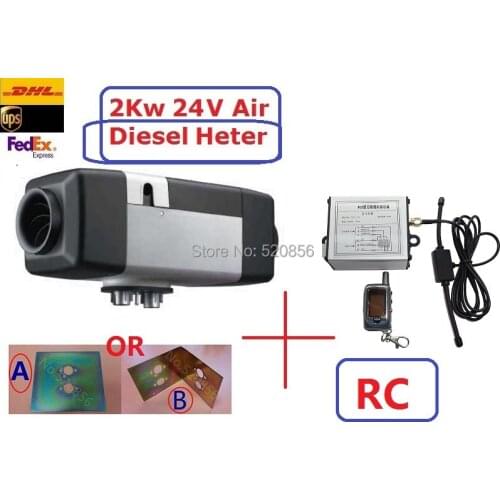 Newest Free Shipping (2kw 24V Air Diesel Heater + REMOTE CONTROL + GIFT ) Similar With Webasto Heater Auto Air Parking Heater