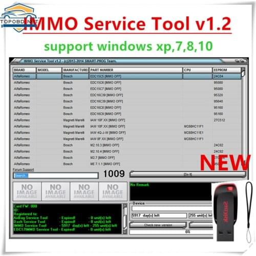 Newest selling Edc 17 IMMO SERVICE TOOL V1.2 PIN Code and Immo off Works without Registration