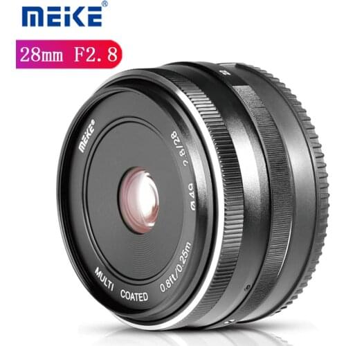 Meike 28mm F2.8 APS-C Camera Lens fixed Manual Focus Lens For Sony E Mount Nikon Canon Fujifilm M4/3 Camera