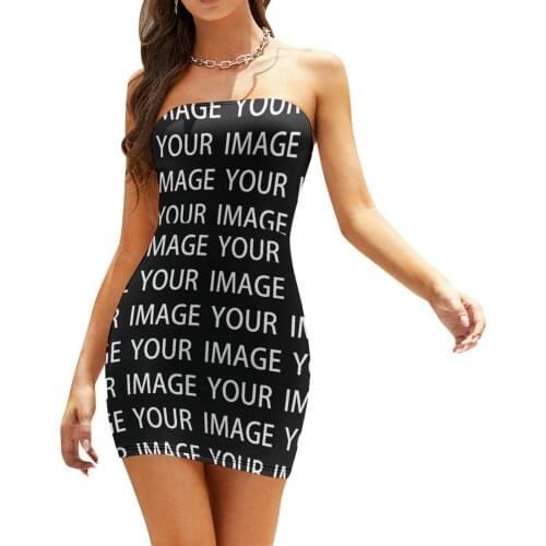 Custom Tube Dress Spandex Girl Bodycon Day Curvy Pretty Pattern One-Piece Dress